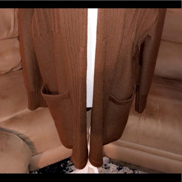 SONIA RYKIEL Wool Open Draped Cardigan - Picture 2 of 9